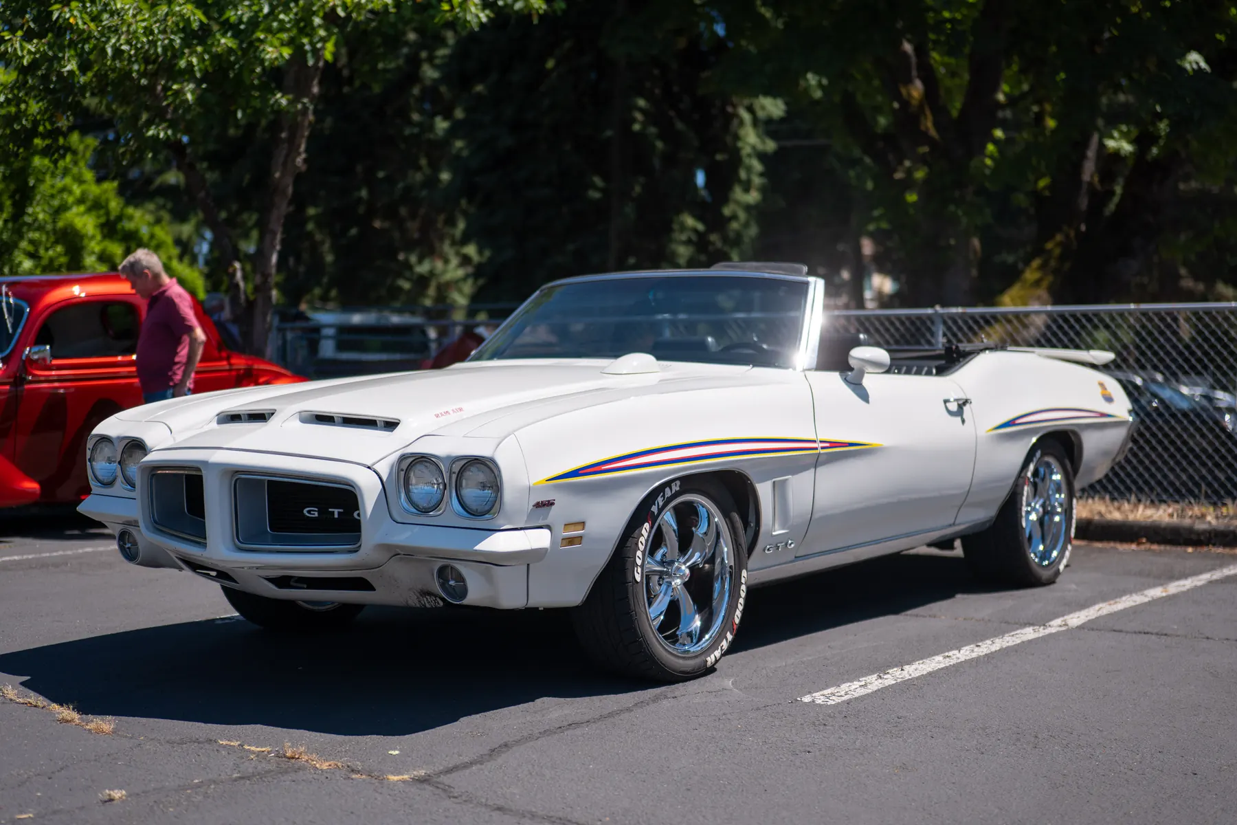 Classic car parked at Hot Rods and Dad Bods 2026, photo 1.