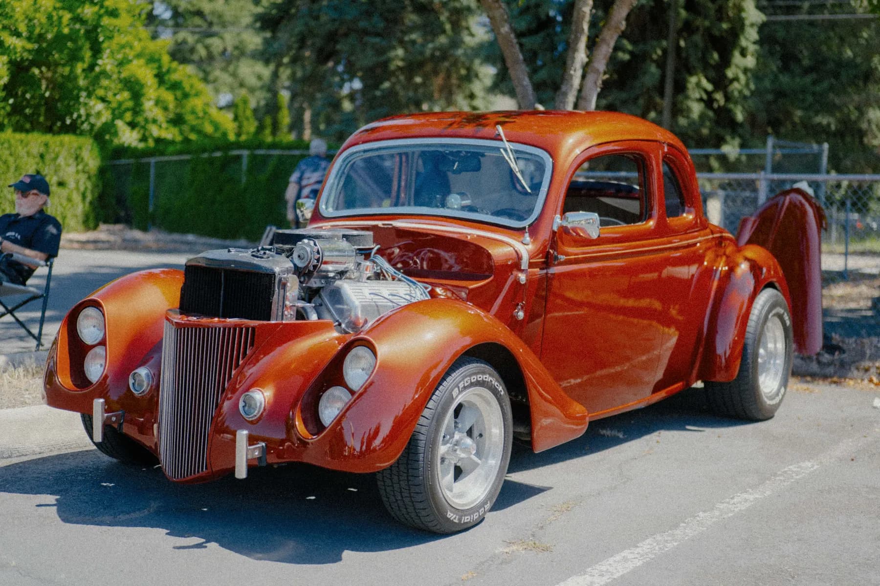 Classic car parked at Hot Rods and Dad Bods 2026, photo 2.