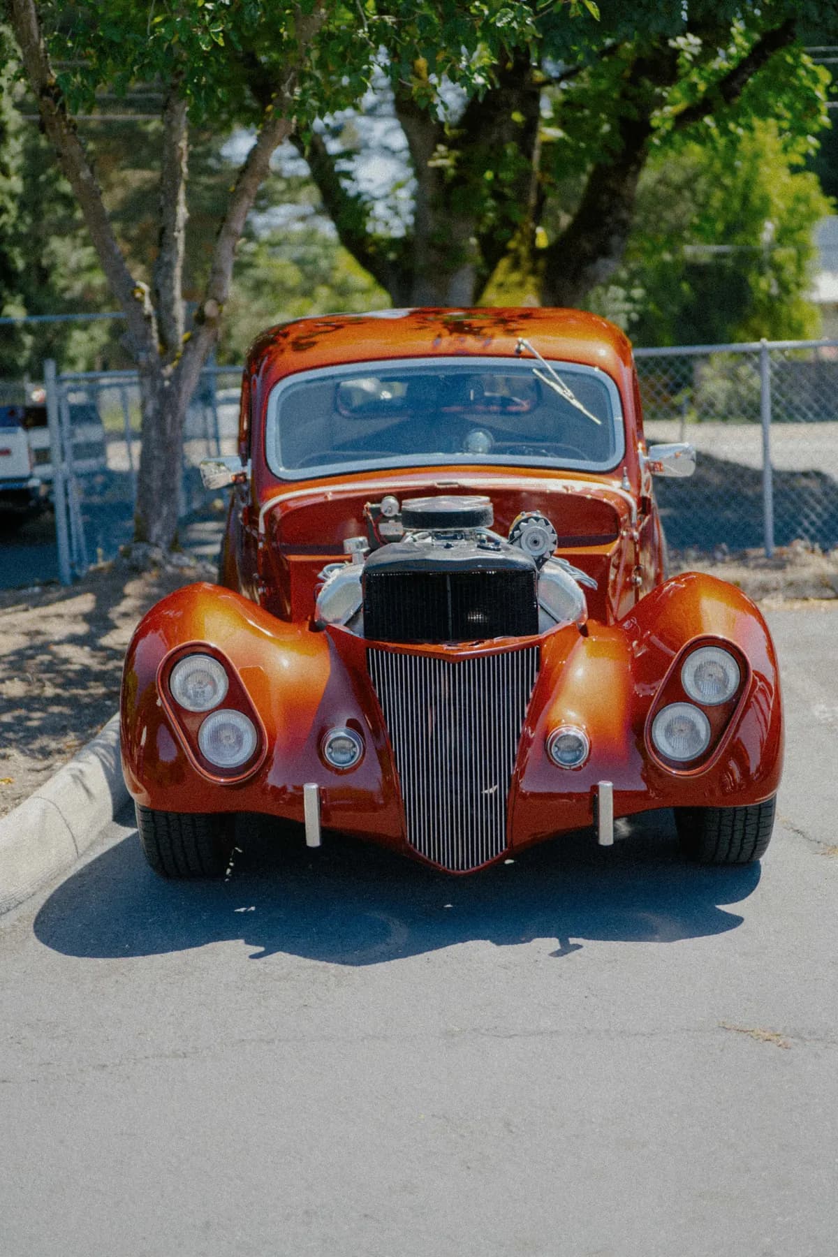 Classic car parked at Hot Rods and Dad Bods 2026, photo 3.