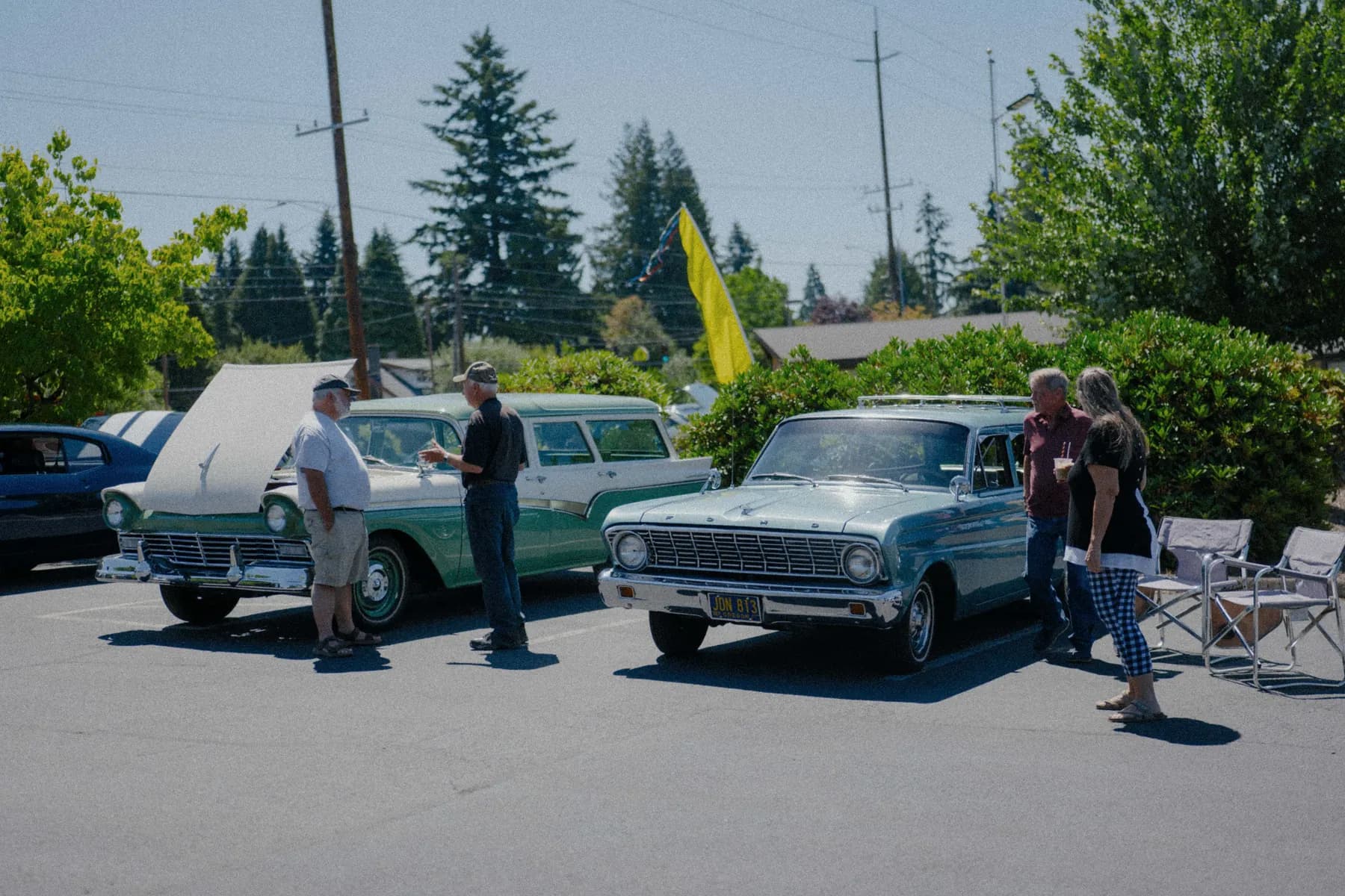 Classic car parked at Hot Rods and Dad Bods 2026, photo 12.