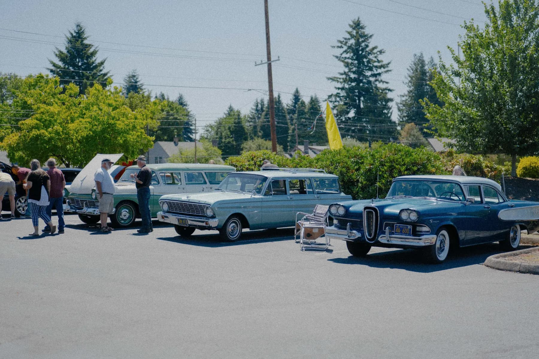 Classic car parked at Hot Rods and Dad Bods 2026, photo 14.