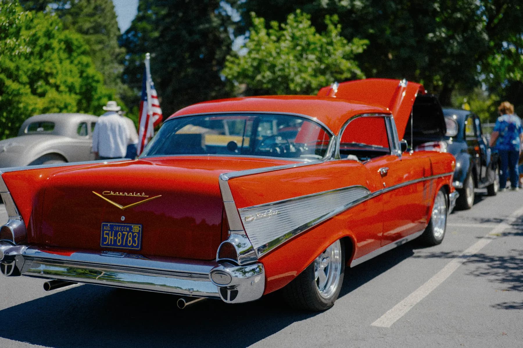 Classic car parked at Hot Rods and Dad Bods 2026, photo 15.