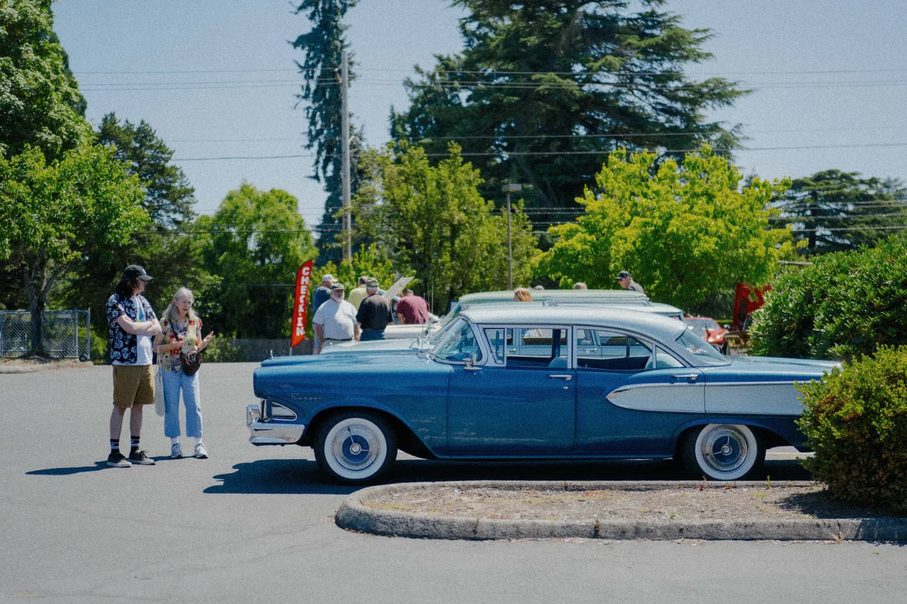 Classic car parked at Hot Rods and Dad Bods 2026, photo 17.